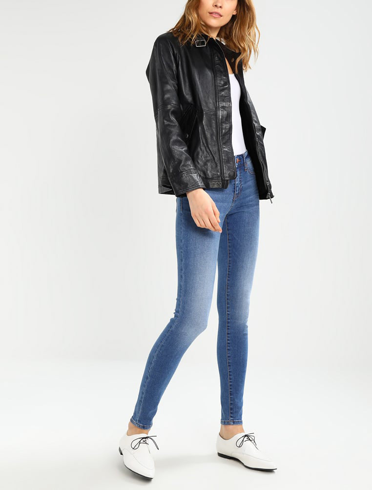 Biker / Motorcycle Jacket - Women Real Lambskin Leather Biker Jacket KW220 - Koza Leathers