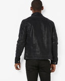 Biker Jacket - Men Real Lambskin Motorcycle Leather Biker Jacket KM634 - Koza Leathers