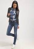 Biker / Motorcycle Jacket - Women Real Lambskin Leather Biker Jacket KW045 - Koza Leathers