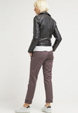 Biker / Motorcycle Jacket - Women Real Lambskin Leather Biker Jacket KW046 - Koza Leathers
