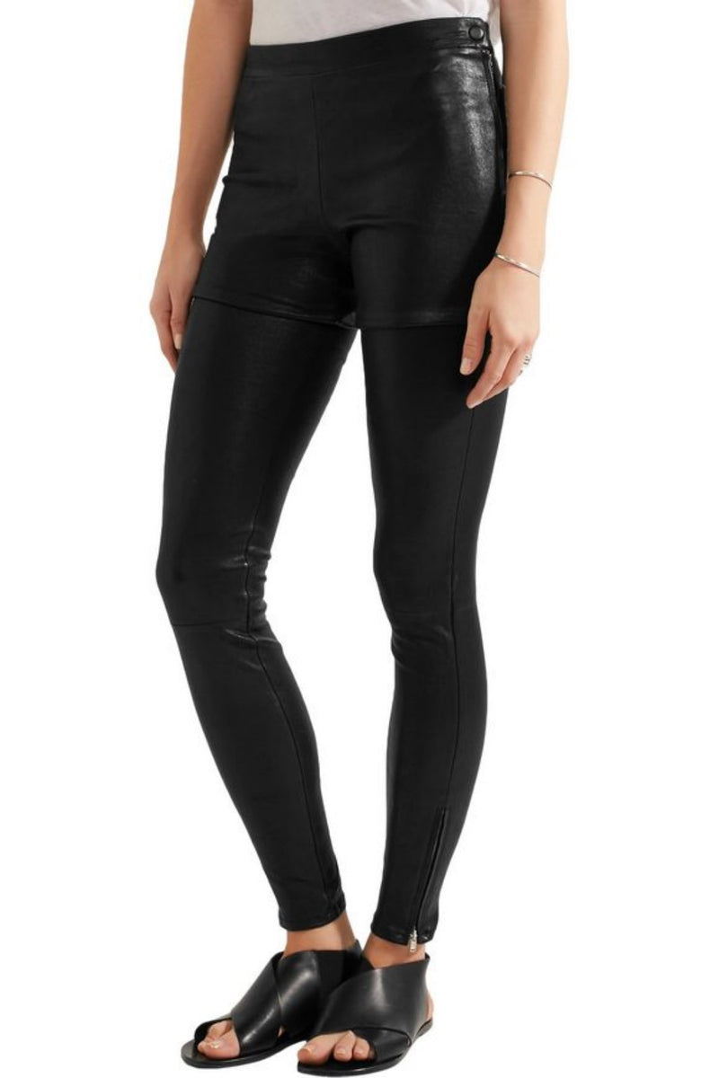 Koza Leathers Women's Real Lambskin Leather Skinny Pant WP066