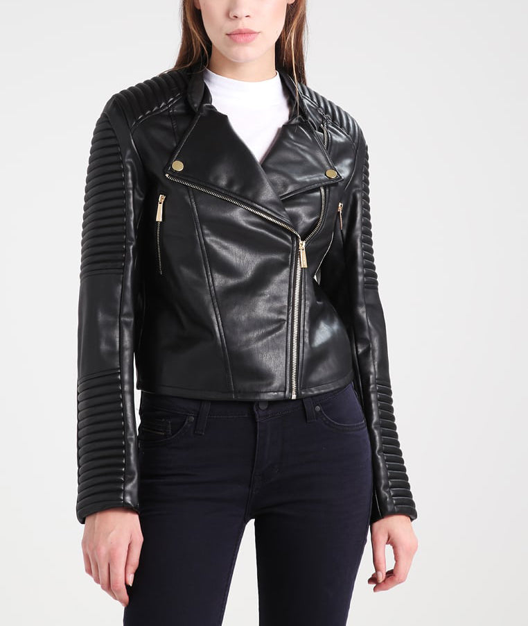 Biker / Motorcycle Jacket - Women Real Lambskin Leather Biker Jacket KW221 - Koza Leathers