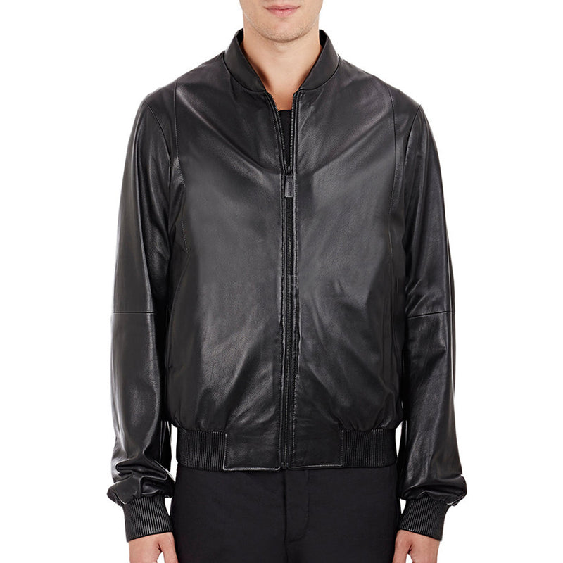 Biker Jacket - Men Real Lambskin Motorcycle Leather Biker Jacket KM337 - Koza Leathers