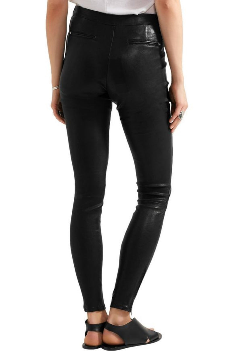 Koza Leathers Women's Real Lambskin Leather Skinny Pant WP066