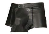 Koza Leathers Men's Real Lambskin Leather Boxer Shorts MS038