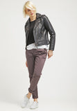 Biker / Motorcycle Jacket - Women Real Lambskin Leather Biker Jacket KW046 - Koza Leathers
