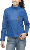 Biker / Motorcycle Jacket - Women Real Lambskin Leather Biker Jacket KW402 - Koza Leathers