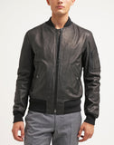 Biker Jacket - Men Real Lambskin Motorcycle Leather Biker Jacket KM266 - Koza Leathers