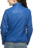 Biker / Motorcycle Jacket - Women Real Lambskin Leather Biker Jacket KW402 - Koza Leathers