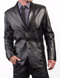 Koza Leathers Men's Real Lambskin Leather Blazer KB068