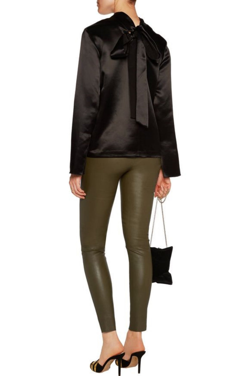 Koza Leathers Women's Real Lambskin Leather Skinny Pant WP069