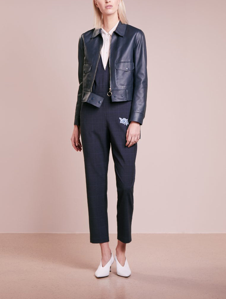 Biker / Motorcycle Jacket - Women Real Lambskin Leather Biker Jacket KW223 - Koza Leathers