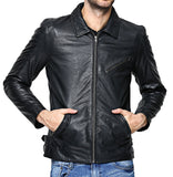 Biker Jacket - Men Real Lambskin Leather Jacket KM133 - Koza Leathers