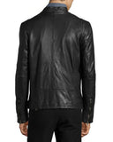 Biker Jacket - Men Real Lambskin Leather Jacket KM134 - Koza Leathers
