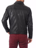 Biker Jacket - Men Real Lambskin Leather Jacket KM135 - Koza Leathers