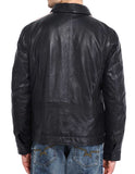 Biker Jacket - Men Real Lambskin Leather Jacket KM136 - Koza Leathers