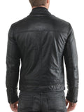 Biker Jacket - Men Real Lambskin Leather Jacket KM143 - Koza Leathers