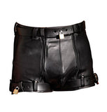 Koza Leathers Men's Real Lambskin Leather Boxer Shorts MS041