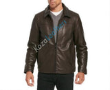Biker Jacket - Men Real Lambskin Motorcycle Leather Biker Jacket KM152 - Koza Leathers