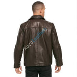 Biker Jacket - Men Real Lambskin Motorcycle Leather Biker Jacket KM152 - Koza Leathers