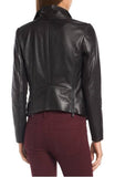 Biker / Motorcycle Jacket - Women Real Lambskin Leather Biker Jacket KW317 - Koza Leathers
