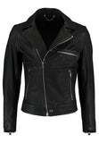 Biker Jacket - Men Real Lambskin Motorcycle Leather Biker Jacket KM269 - Koza Leathers