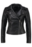 Biker / Motorcycle Jacket - Women Real Lambskin Leather Biker Jacket KW225 - Koza Leathers