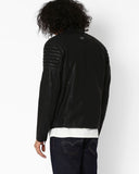 Biker Jacket - Men Real Lambskin Motorcycle Leather Biker Jacket KM639 - Koza Leathers