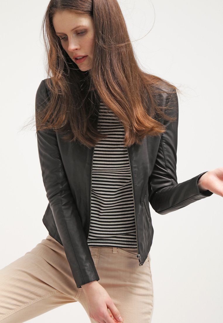 Biker / Motorcycle Jacket - Women Real Lambskin Leather Biker Jacket KW044 - Koza Leathers