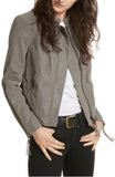 Biker / Motorcycle Jacket - Women Real Lambskin Leather Biker Jacket KW318 - Koza Leathers