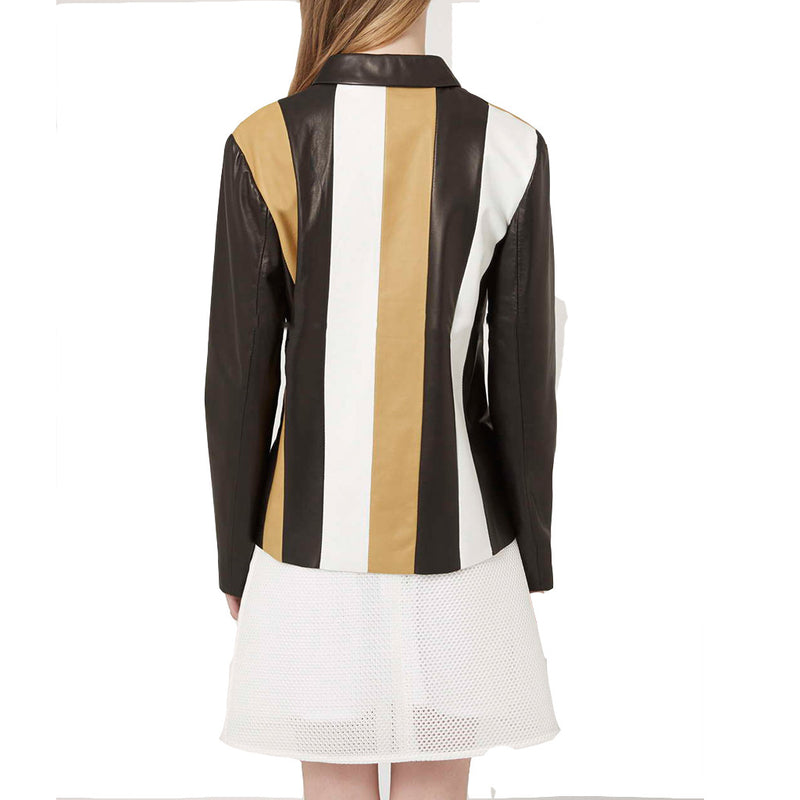 Biker / Motorcycle Jacket - Women Real Lambskin Leather Biker Jacket KW471 - Koza Leathers