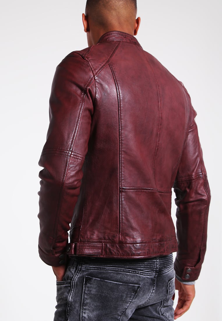 Biker Jacket - Men Real Lambskin Motorcycle Leather Biker Jacket KM270 - Koza Leathers