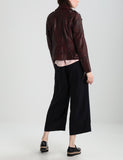 Biker / Motorcycle Jacket - Women Real Lambskin Leather Biker Jacket KW226 - Koza Leathers
