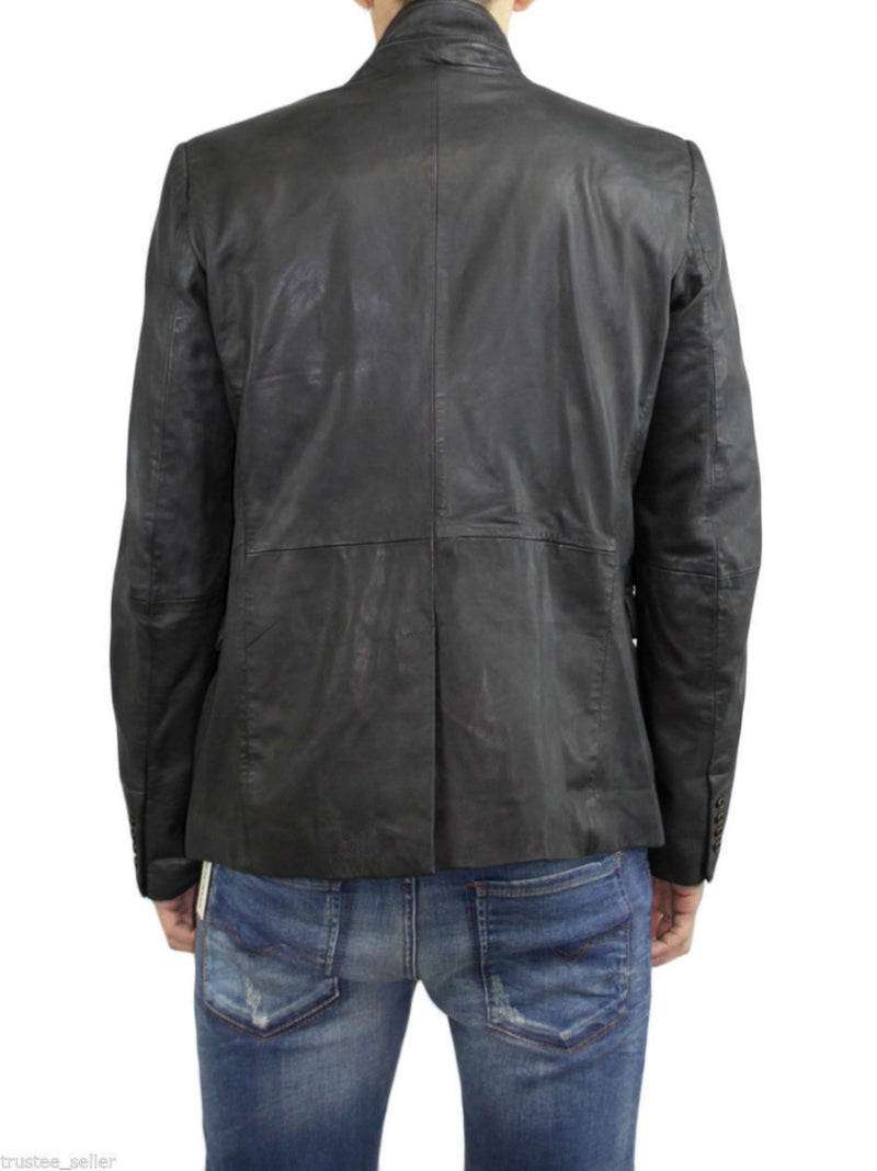 Koza Leathers Men's Real Lambskin Leather Blazer KB123