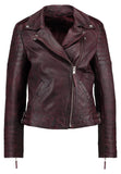 Biker / Motorcycle Jacket - Women Real Lambskin Leather Biker Jacket KW226 - Koza Leathers