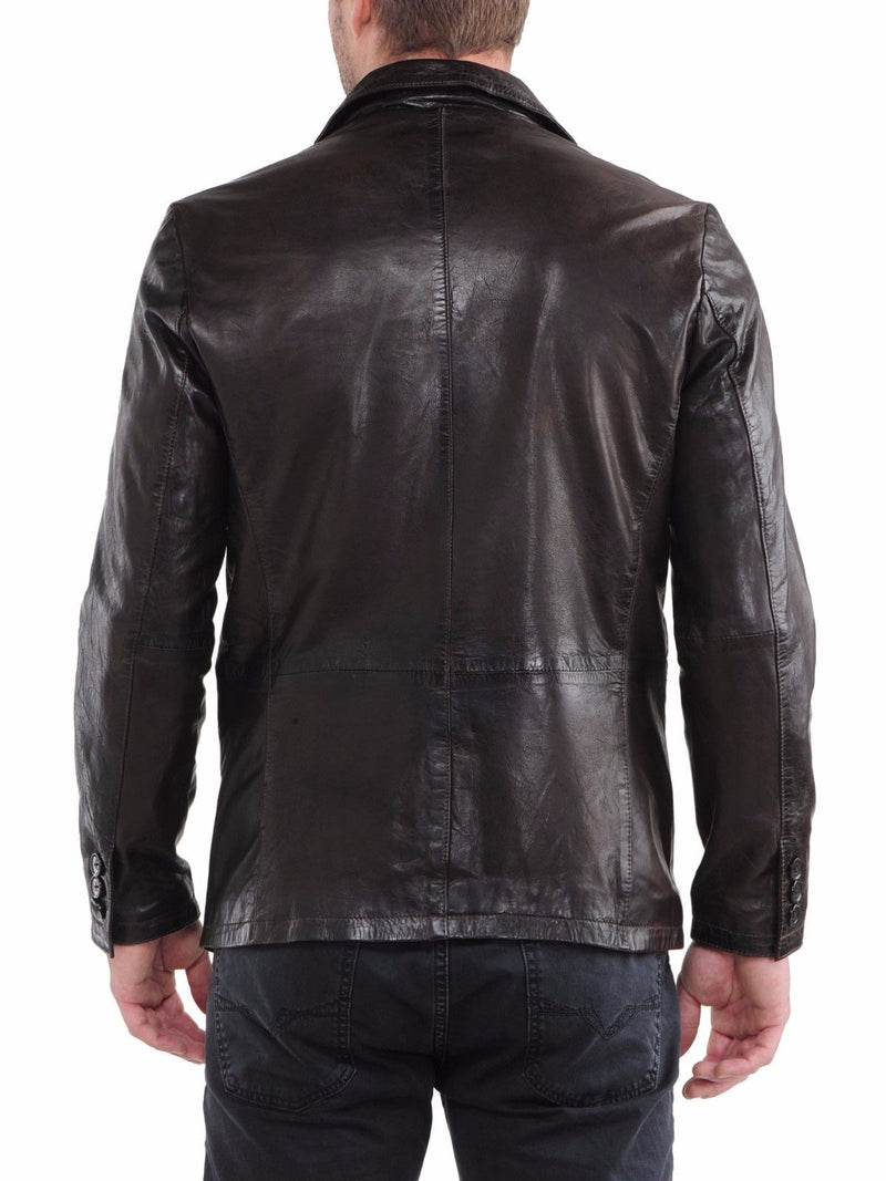 Koza Leathers Men's Real Lambskin Leather Blazer KB070