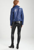 Biker / Motorcycle Jacket - Women Real Lambskin Leather Biker Jacket KW228 - Koza Leathers
