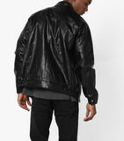Biker Jacket - Men Real Lambskin Motorcycle Leather Biker Jacket KM643 - Koza Leathers