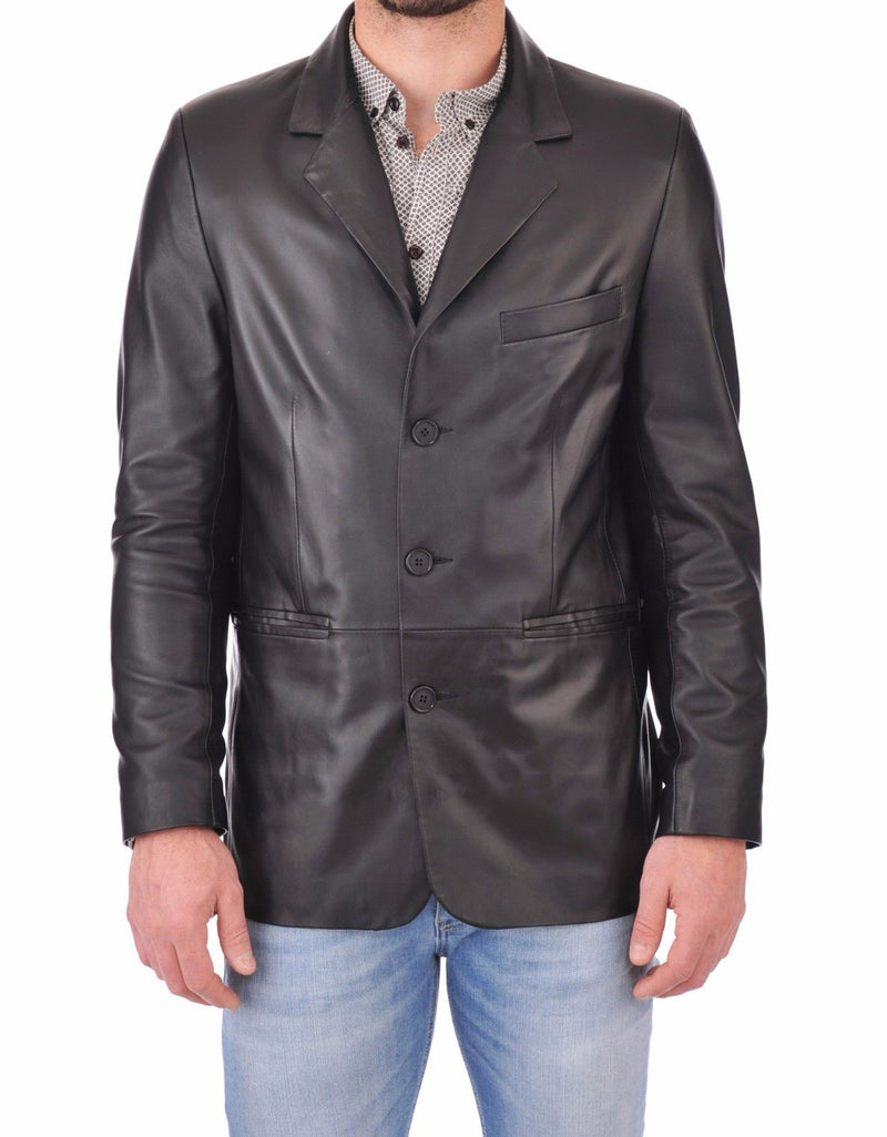 Koza Leathers Men's Real Lambskin Leather Blazer KB063