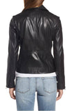 Biker / Motorcycle Jacket - Women Real Lambskin Leather Biker Jacket KW322 - Koza Leathers