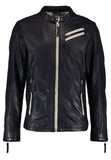 Biker Jacket - Men Real Lambskin Motorcycle Leather Biker Jacket KM274 - Koza Leathers
