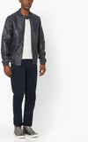 Biker Jacket - Men Real Lambskin Motorcycle Leather Biker Jacket KM645 - Koza Leathers