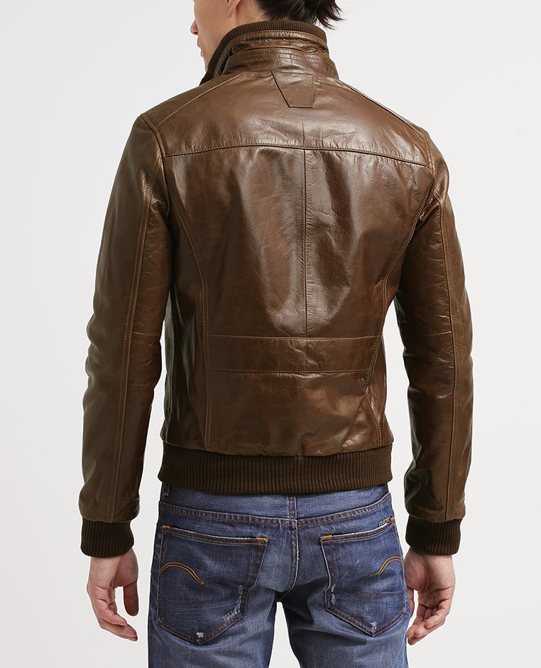 Biker Jacket - Men Real Lambskin Motorcycle Leather Biker Jacket KM275 - Koza Leathers