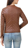 Biker / Motorcycle Jacket - Women Real Lambskin Leather Biker Jacket KW410 - Koza Leathers