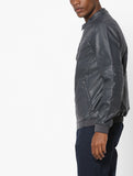 Biker Jacket - Men Real Lambskin Motorcycle Leather Biker Jacket KM645 - Koza Leathers