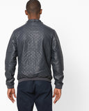 Biker Jacket - Men Real Lambskin Motorcycle Leather Biker Jacket KM645 - Koza Leathers