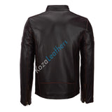 Koza Leathers Men's Genuine Lambskin Bomber Leather Jacket NJ026