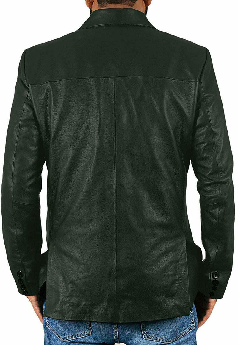 Koza Leathers Men's Real Lambskin Leather Blazer KB039