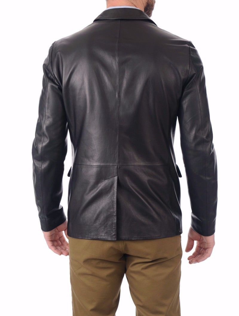 Koza Leathers Men's Real Lambskin Leather Blazer KB049