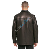 Koza Leathers Men's Genuine Lambskin Bomber Leather Jacket NJ007